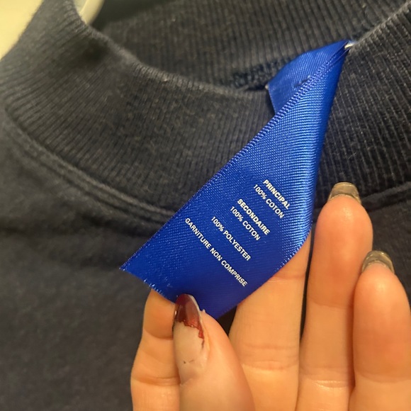 Kit and Ace Grey Pacific Coast Pullover Navy Blue Sweatshirt Size Small - Picture 8 of 12